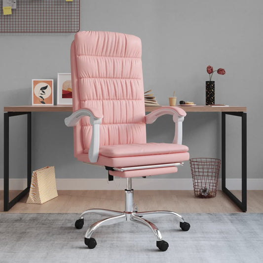 Bürostuhl mit Liegefunktion Rosa Kunstleder - Premium Bürostühle  - Just €142.83! Shop now at homesales4u