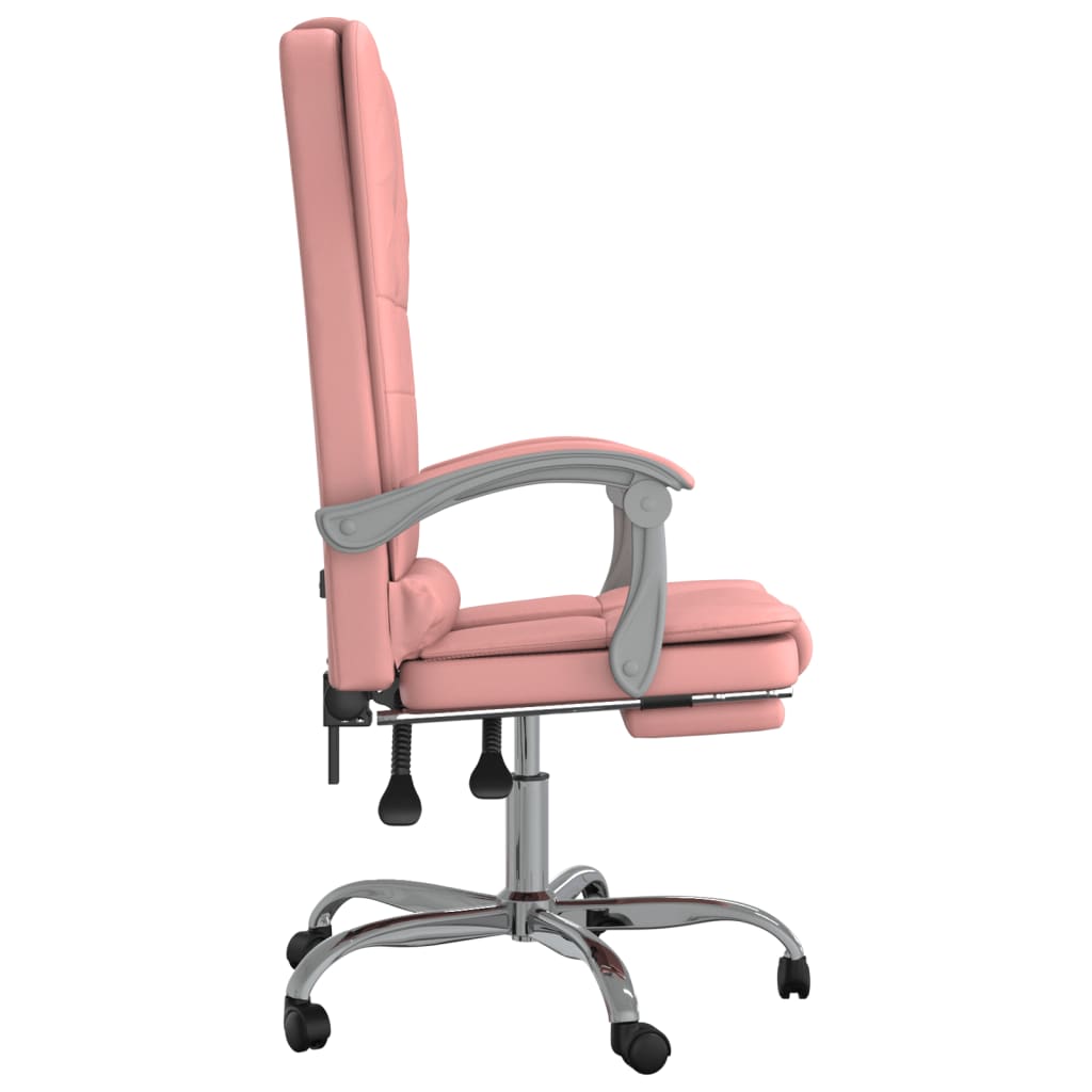 Bürostuhl mit Massagefunktion Rosa Kunstleder - Premium Bürostühle  - Just €147.58! Shop now at homesales4u