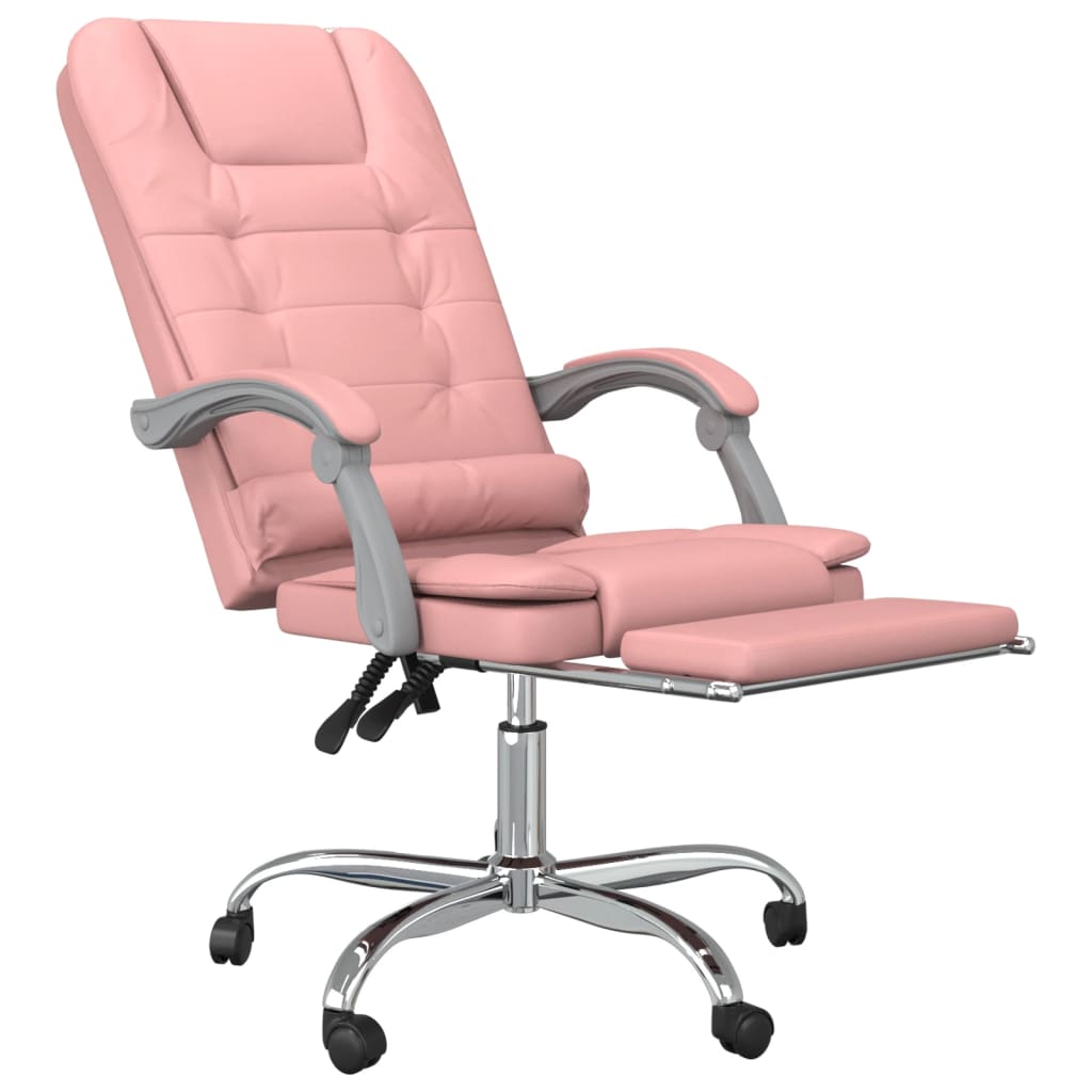 Bürostuhl mit Massagefunktion Rosa Kunstleder - Premium Bürostühle  - Just €147.58! Shop now at homesales4u