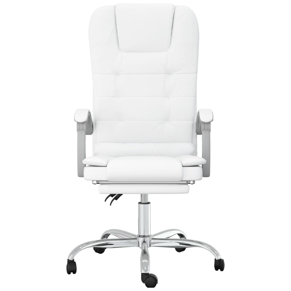 Bürostuhl mit Massagefunktion Weiß Kunstleder - Premium Bürostühle  - Just €147.90! Shop now at homesales4u