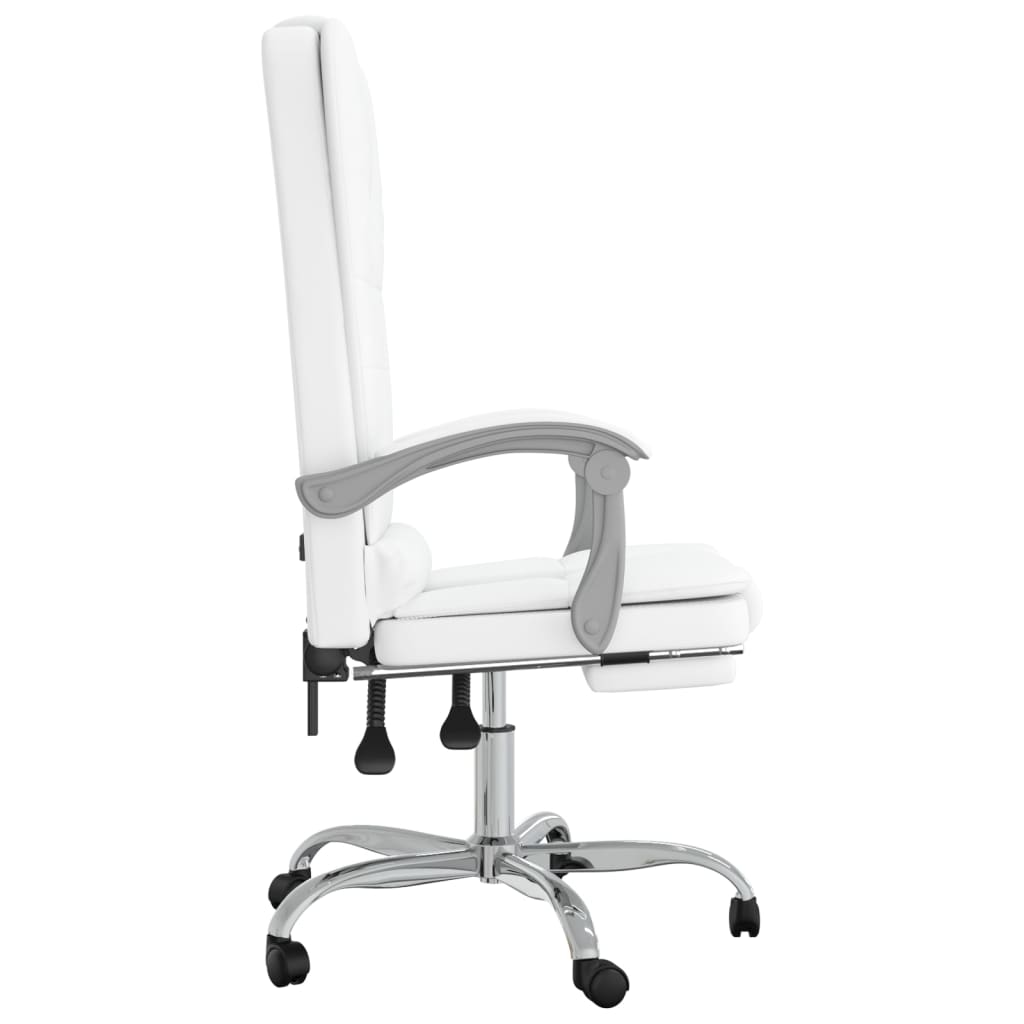 Bürostuhl mit Massagefunktion Weiß Kunstleder - Premium Bürostühle  - Just €147.90! Shop now at homesales4u