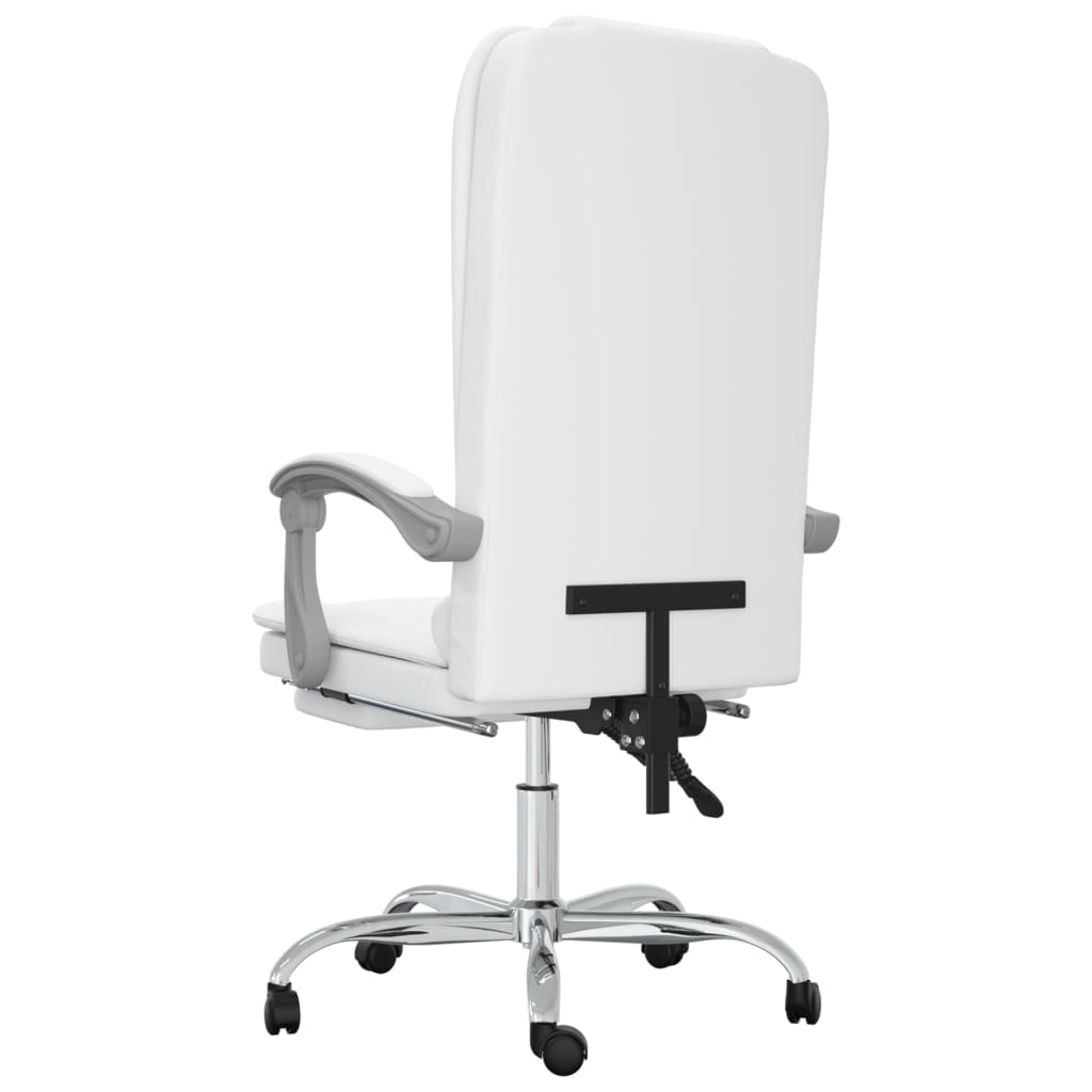 Bürostuhl mit Massagefunktion Weiß Kunstleder - Premium Bürostühle  - Just €147.90! Shop now at homesales4u