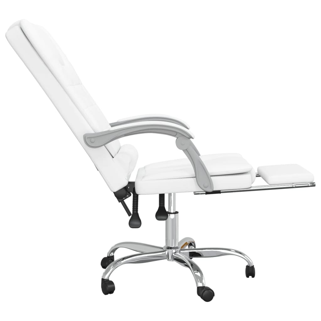 Bürostuhl mit Massagefunktion Weiß Kunstleder - Premium Bürostühle  - Just €147.90! Shop now at homesales4u
