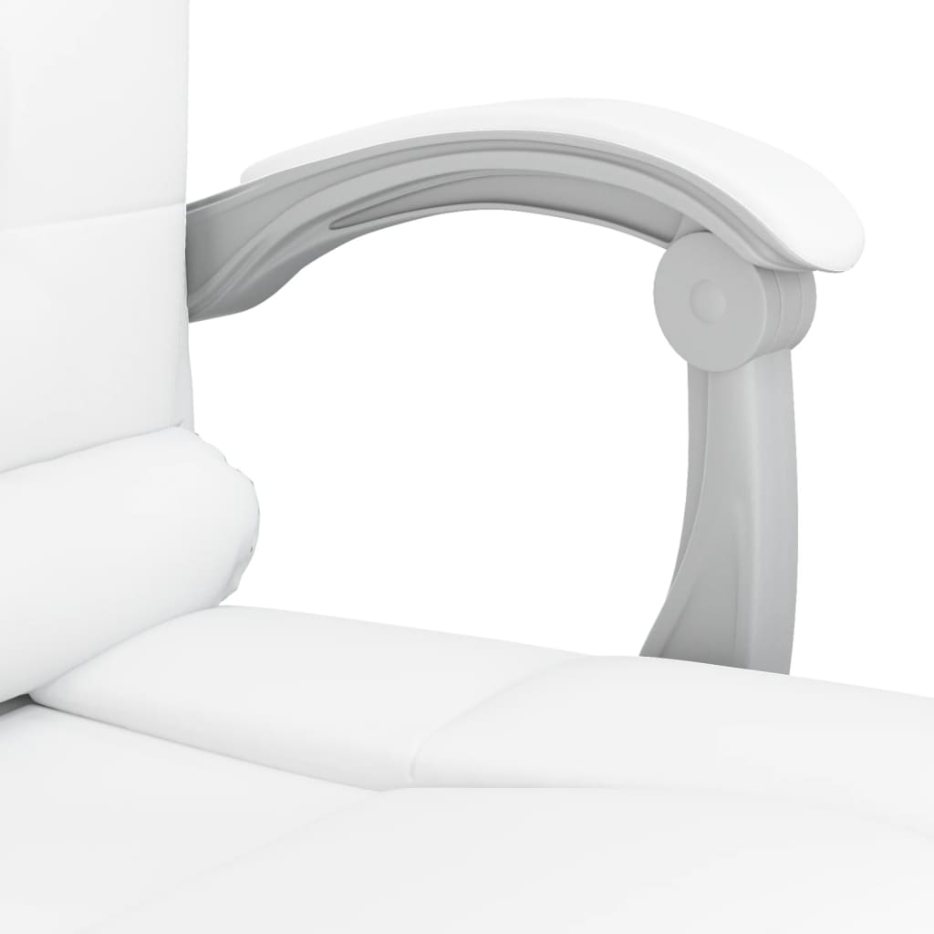 Bürostuhl mit Massagefunktion Weiß Kunstleder - Premium Bürostühle  - Just €147.90! Shop now at homesales4u
