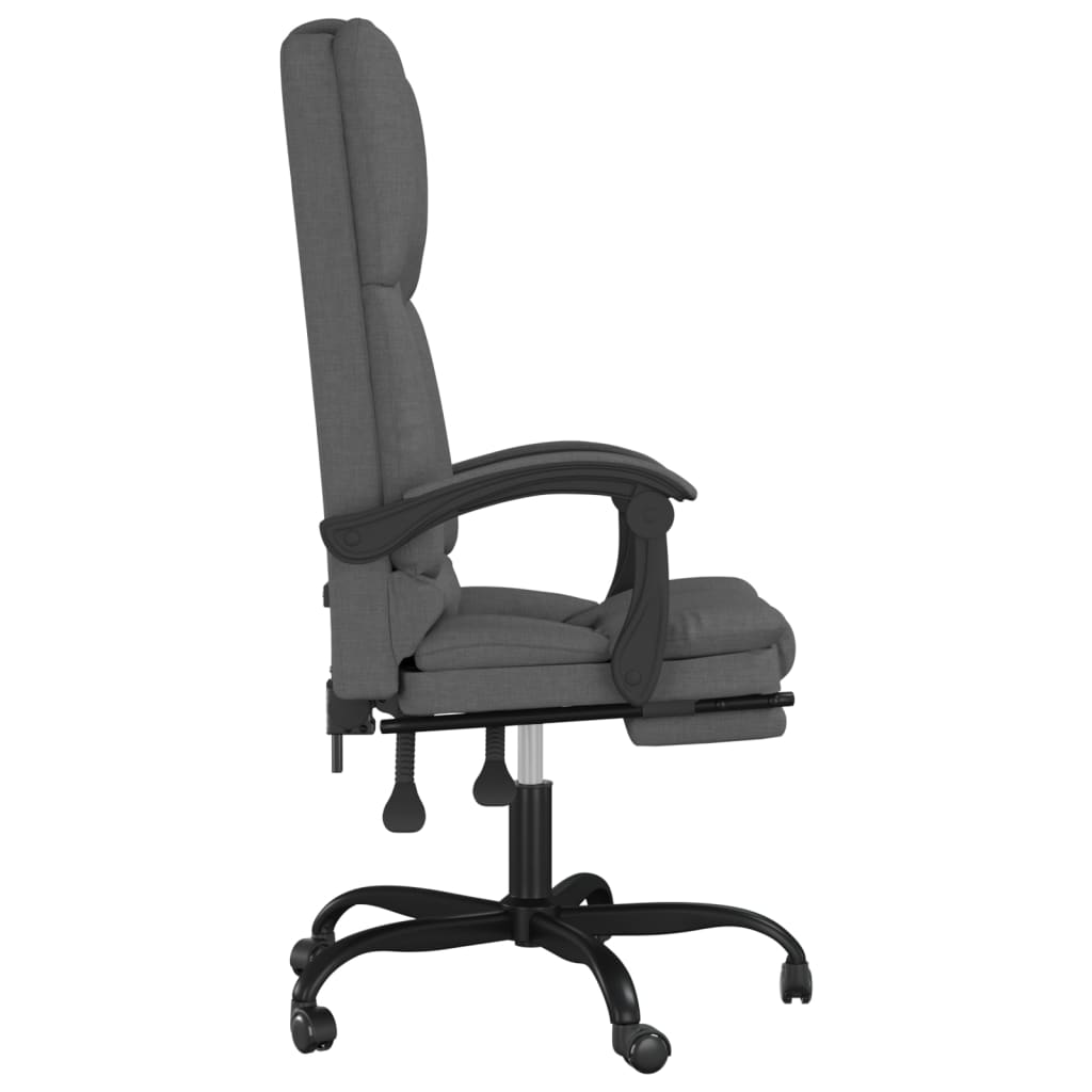 Bürostuhl mit Massagefunktion Dunkelgrau Stoff - Premium Bürostühle  - Just €174.61! Shop now at homesales4u