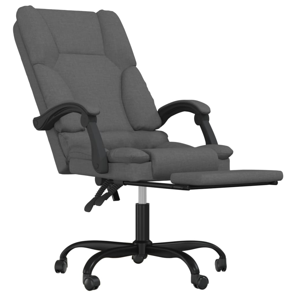 Bürostuhl mit Massagefunktion Dunkelgrau Stoff - Premium Bürostühle  - Just €174.61! Shop now at homesales4u