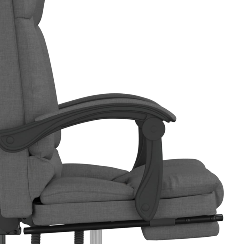 Bürostuhl mit Massagefunktion Dunkelgrau Stoff - Premium Bürostühle  - Just €174.61! Shop now at homesales4u