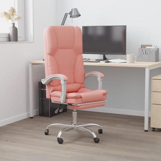 Bürostuhl mit Massagefunktion Rosa Kunstleder - Premium Bürostühle  - Just €148.61! Shop now at homesales4u