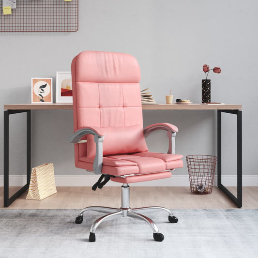 Bürostuhl mit Massagefunktion Rosa Kunstleder - Premium Bürostühle  - Just €147.60! Shop now at homesales4u