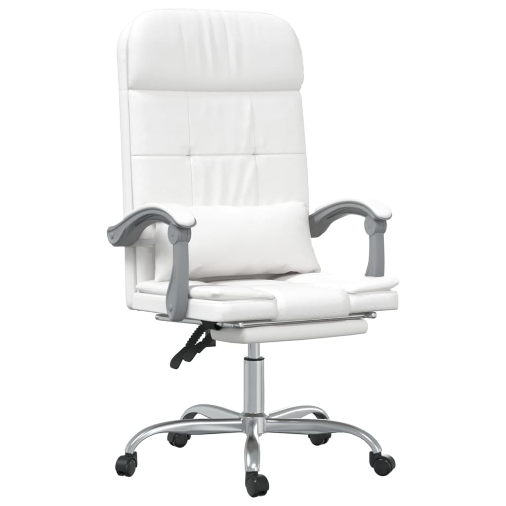 Bürostuhl mit Massagefunktion Weiß Kunstleder - Premium Bürostühle  - Just €148.13! Shop now at homesales4u