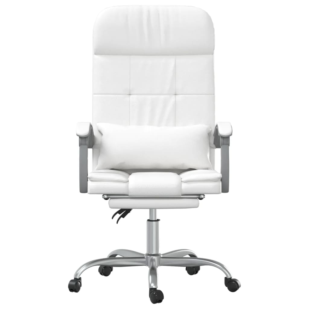 Bürostuhl mit Massagefunktion Weiß Kunstleder - Premium Bürostühle  - Just €148.13! Shop now at homesales4u
