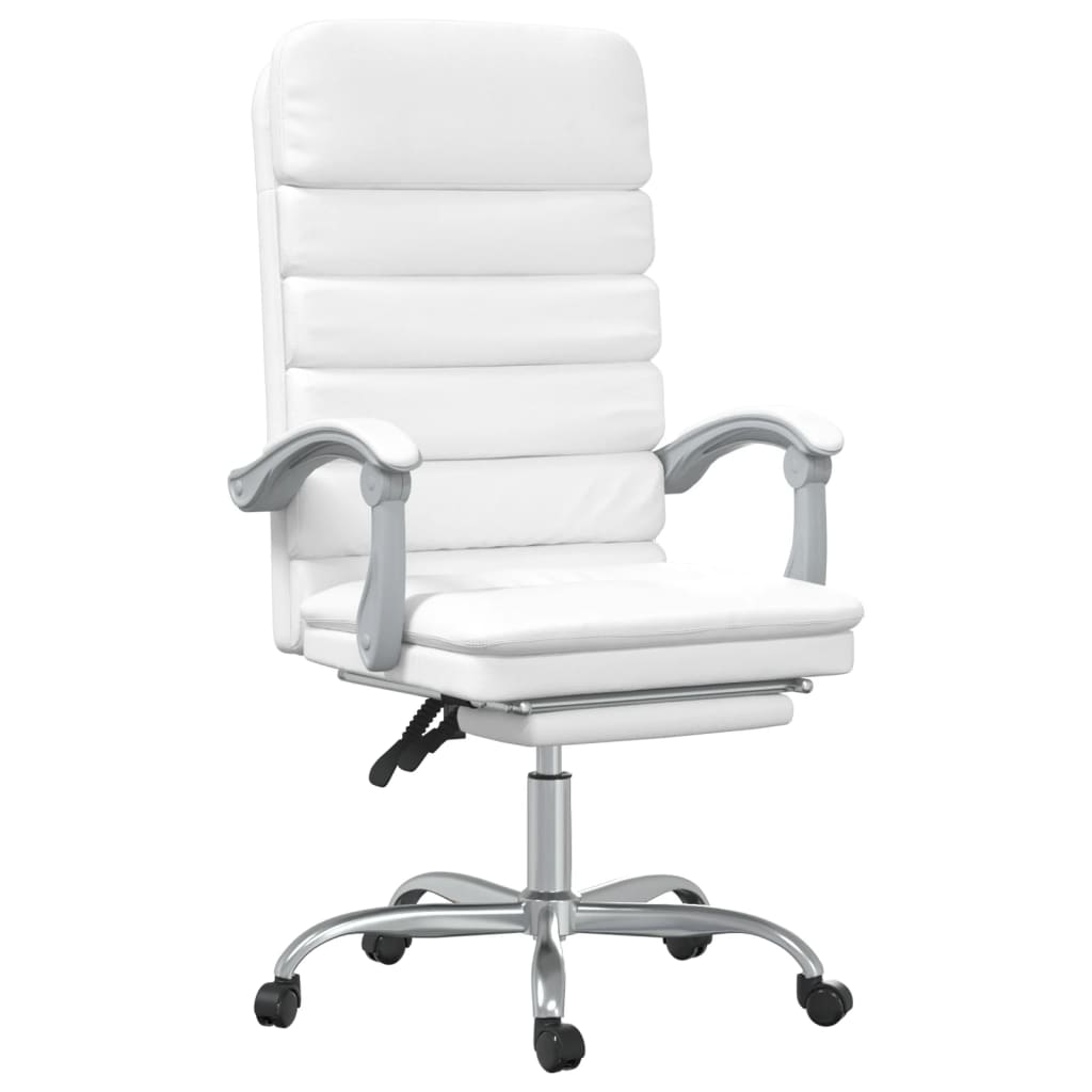 Bürostuhl mit Massagefunktion Weiß Kunstleder - Premium Bürostühle  - Just €165.76! Shop now at homesales4u