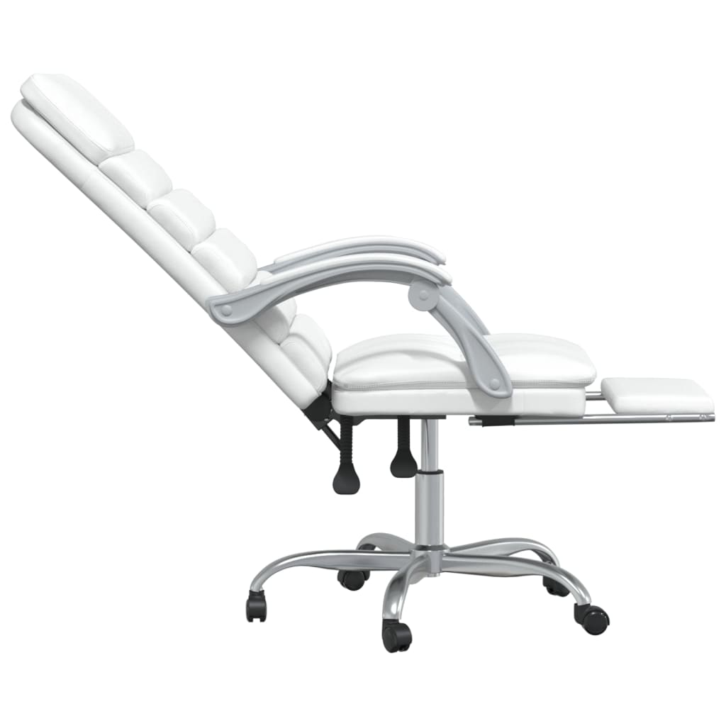 Bürostuhl mit Massagefunktion Weiß Kunstleder - Premium Bürostühle  - Just €165.76! Shop now at homesales4u