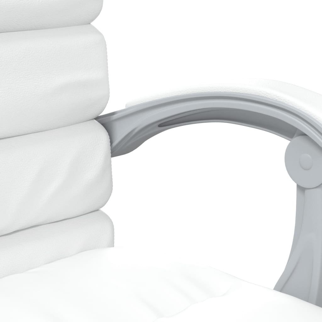 Bürostuhl mit Massagefunktion Weiß Kunstleder - Premium Bürostühle  - Just €165.76! Shop now at homesales4u
