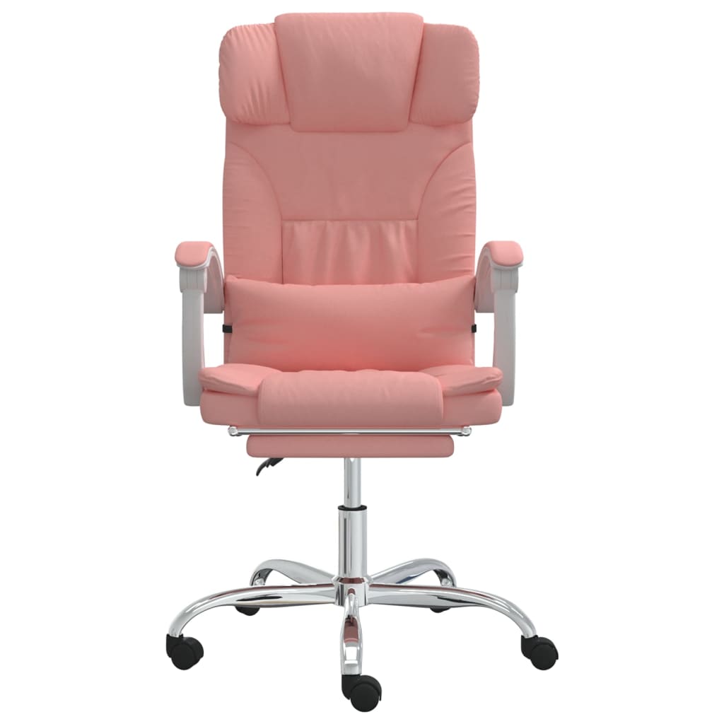 Bürostuhl mit Liegefunktion Rosa Kunstleder - Premium Bürostühle  - Just €149.94! Shop now at homesales4u
