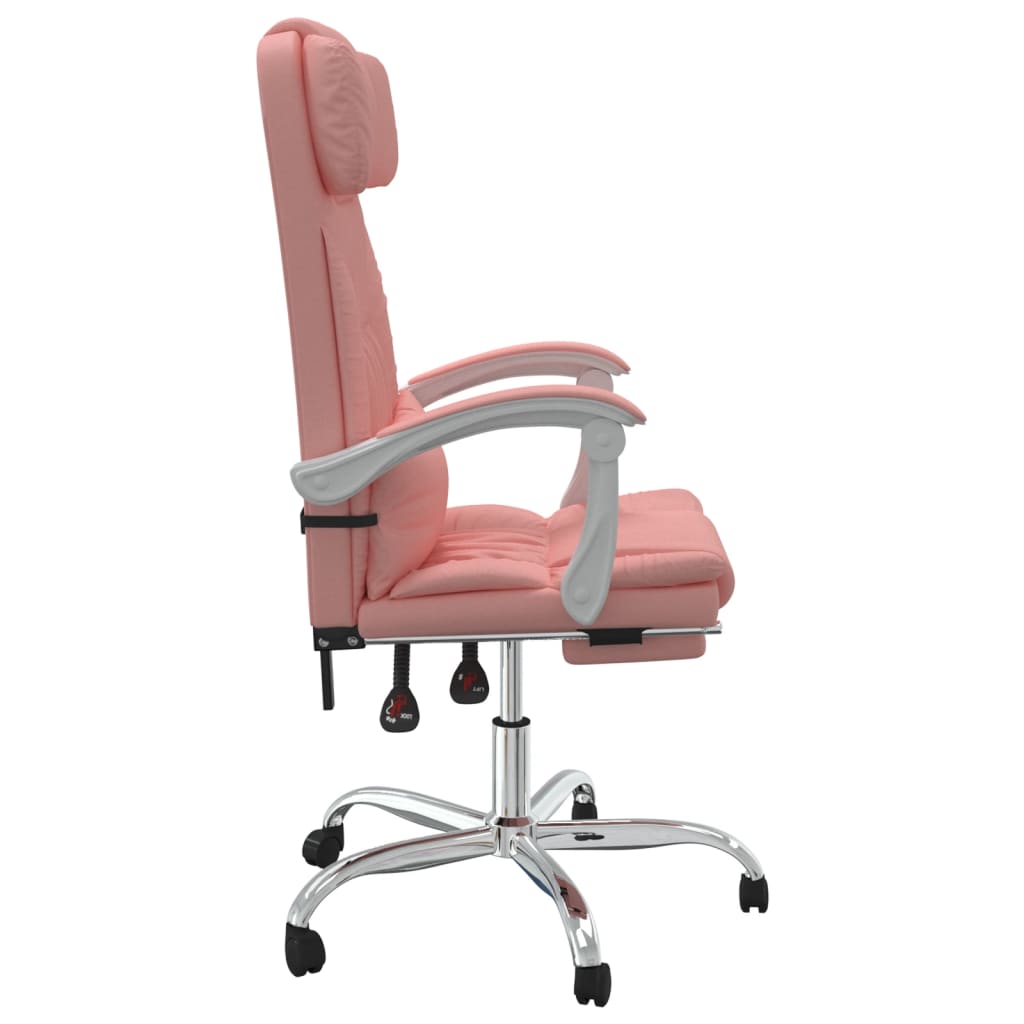 Bürostuhl mit Liegefunktion Rosa Kunstleder - Premium Bürostühle  - Just €149.94! Shop now at homesales4u