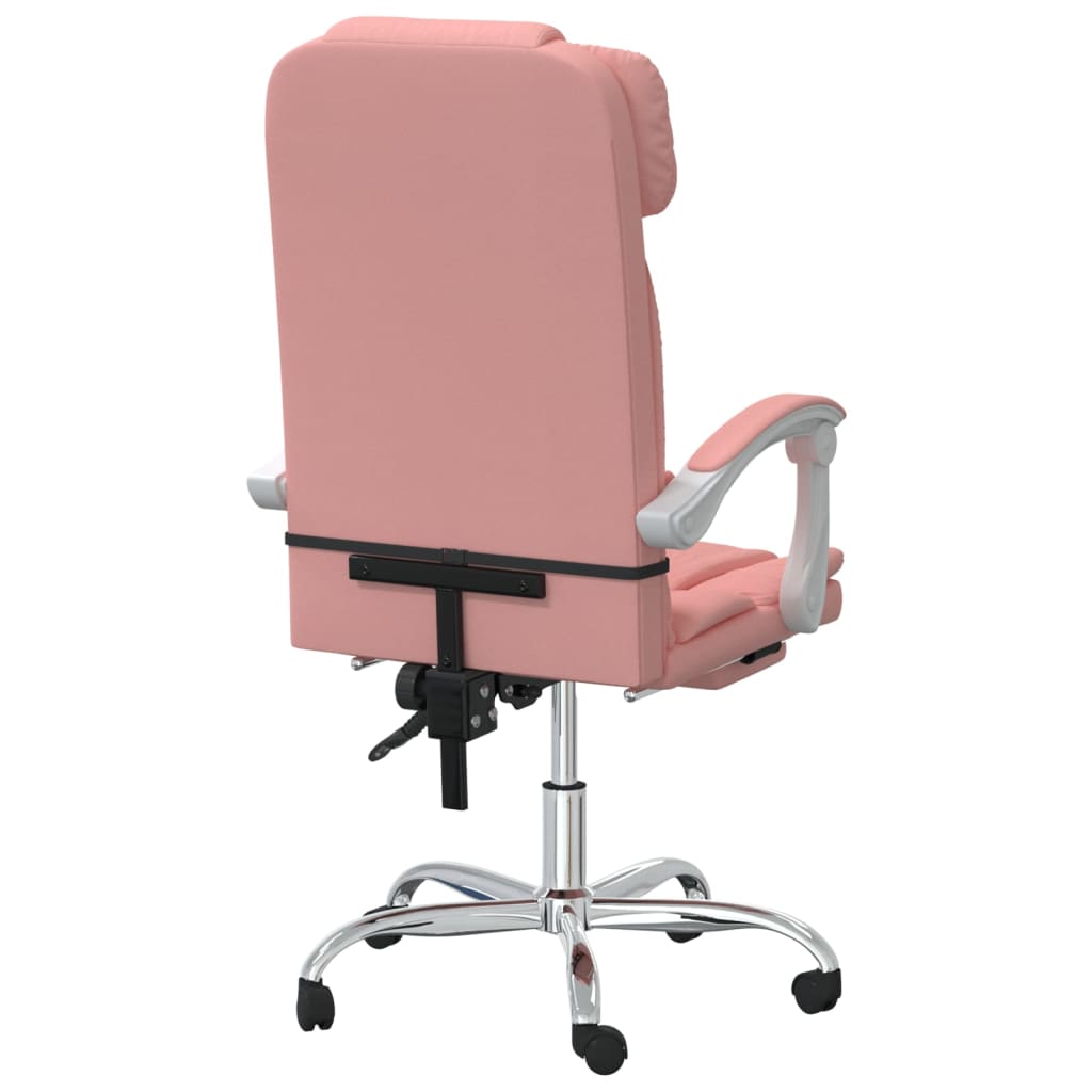 Bürostuhl mit Liegefunktion Rosa Kunstleder - Premium Bürostühle  - Just €149.94! Shop now at homesales4u