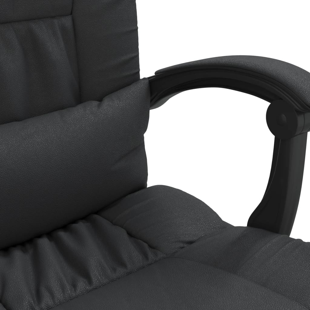 Bürostuhl mit Massagefunktion Schwarz Kunstleder - Premium Bürostühle  - Just €178.39! Shop now at homesales4u