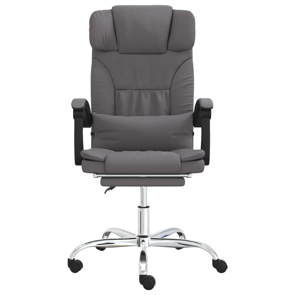 Bürostuhl mit Massagefunktion Grau Kunstleder - Premium Bürostühle  - Just €160.35! Shop now at homesales4u