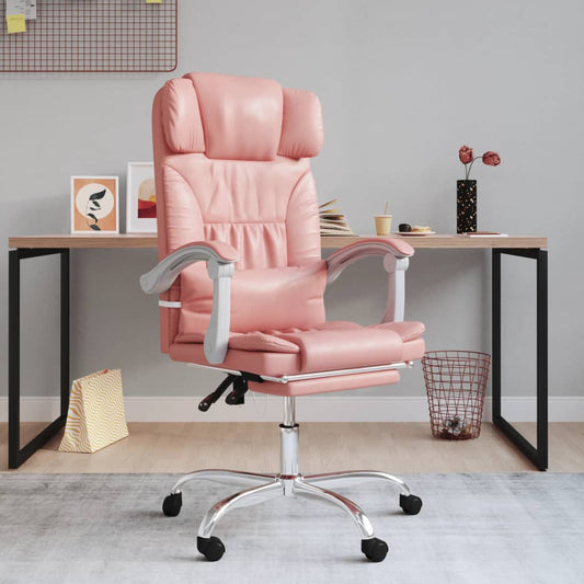 Bürostuhl mit Massagefunktion Rosa Kunstleder - Premium Bürostühle  - Just €160.41! Shop now at homesales4u
