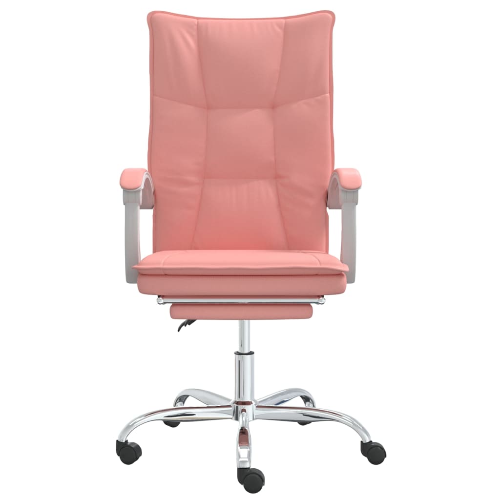 Bürostuhl mit Liegefunktion Rosa Kunstleder - Premium Bürostühle  - Just €143.06! Shop now at homesales4u