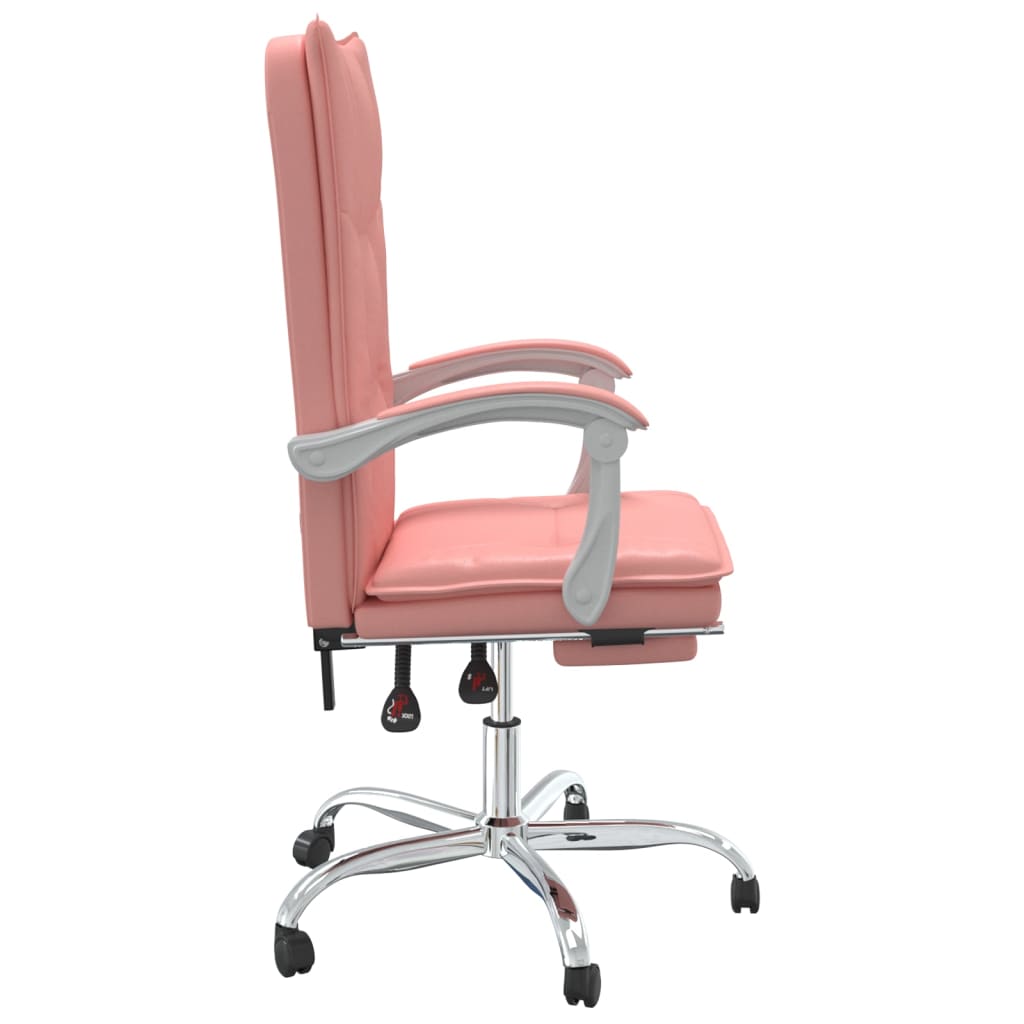 Bürostuhl mit Liegefunktion Rosa Kunstleder - Premium Bürostühle  - Just €143.06! Shop now at homesales4u