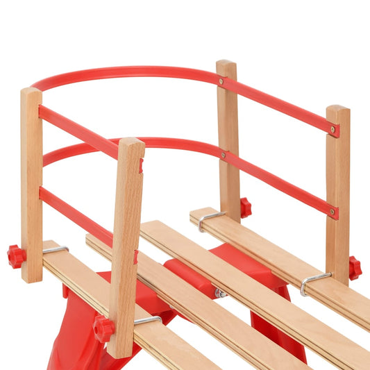 Rückenlehne für Schlitten Rot Sperrholz - Premium Schlitten  - Just €41.03! Shop now at homesales4u