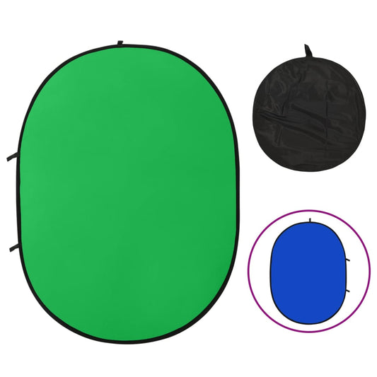 2-in-1 Foto-Hintergrund Oval Grün Blau 200x150 cm - Premium Studio-Hintergründe  - Just €77.06! Shop now at homesales4u