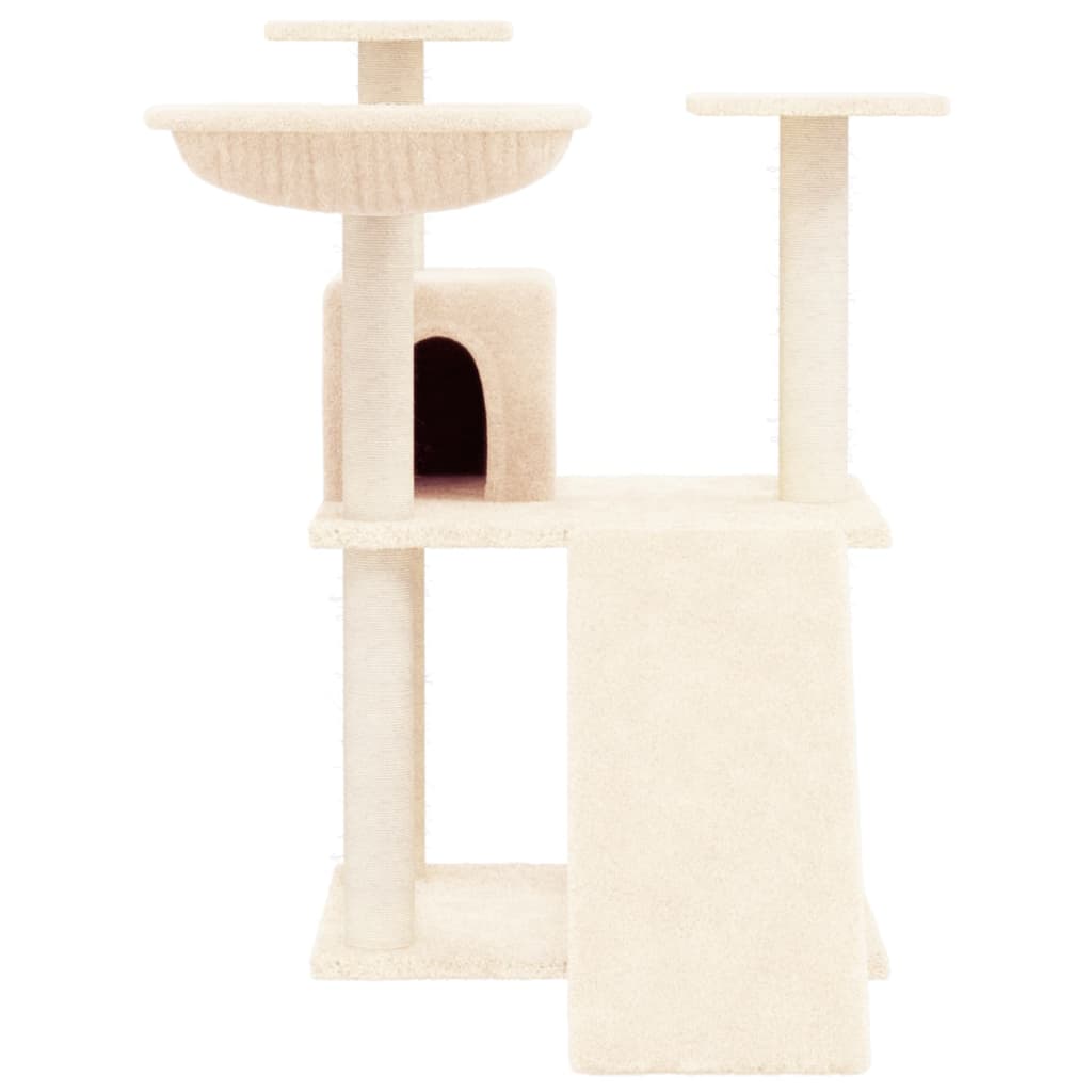 Kratzbaum mit Sisal-Kratzsäulen Creme 83 cm - Premium Kratzbäume  - Just €61.61! Shop now at homesales4u