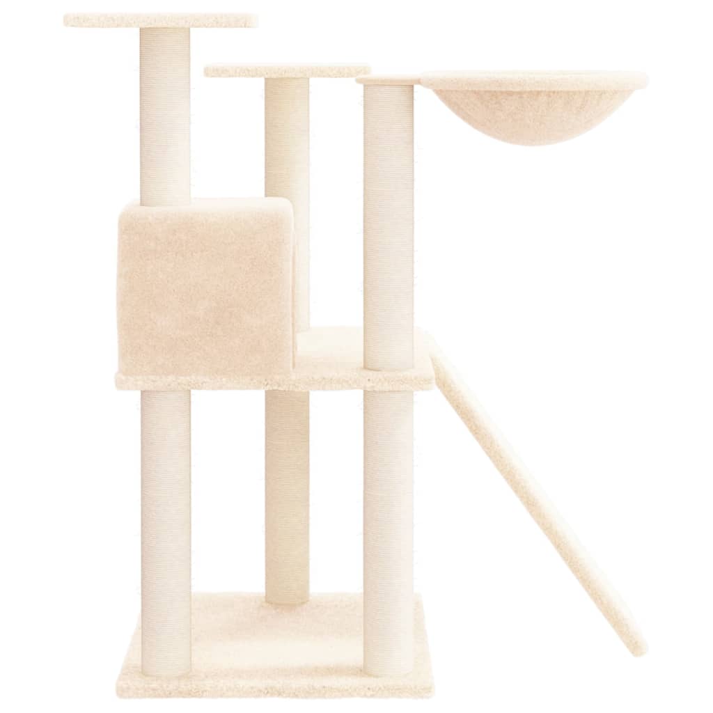 Kratzbaum mit Sisal-Kratzsäulen Creme 83 cm - Premium Kratzbäume  - Just €61.61! Shop now at homesales4u