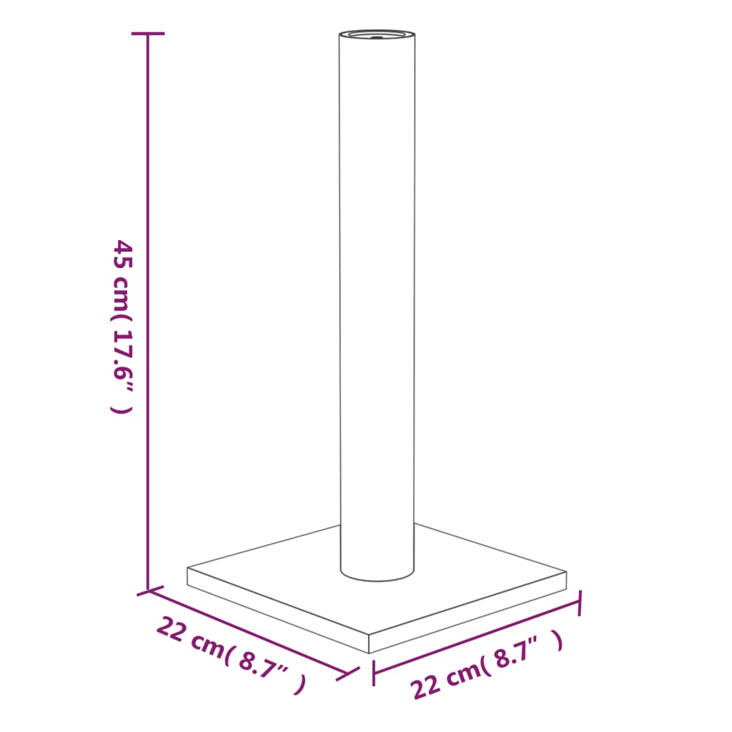 Kratzsäule Creme 22x22x45 cm - Premium Kratzbäume  - Just €28.68! Shop now at homesales4u