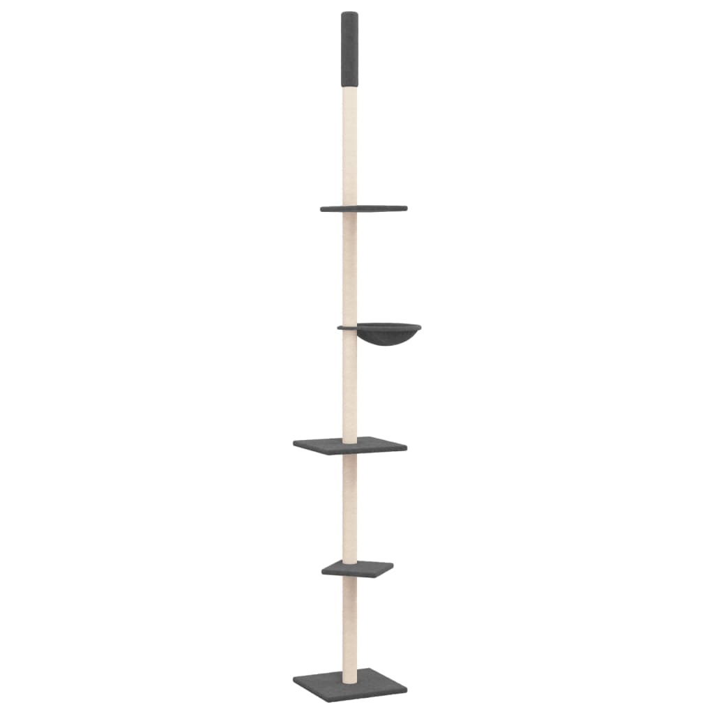 Kratzbaum Deckenhoch Dunkelgrau 263,5-289,5 cm - Premium Kratzbäume  - Just €94.96! Shop now at homesales4u