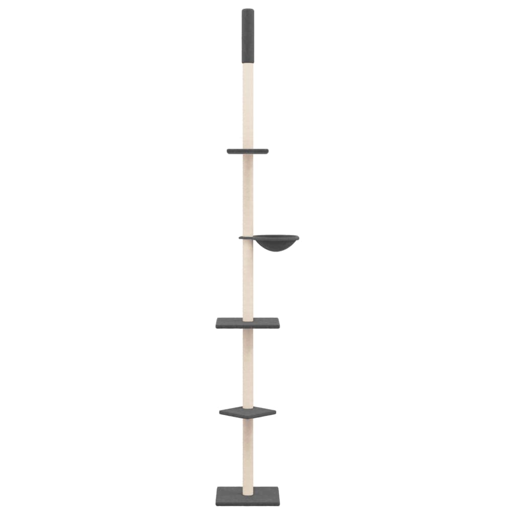 Kratzbaum Deckenhoch Dunkelgrau 263,5-289,5 cm - Premium Kratzbäume  - Just €94.96! Shop now at homesales4u
