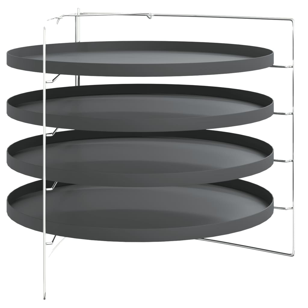 Pizzableche 4 Stk. mit Gestell Ø 28 cm Stahl - Premium Pizzableche  - Just €36.44! Shop now at homesales4u