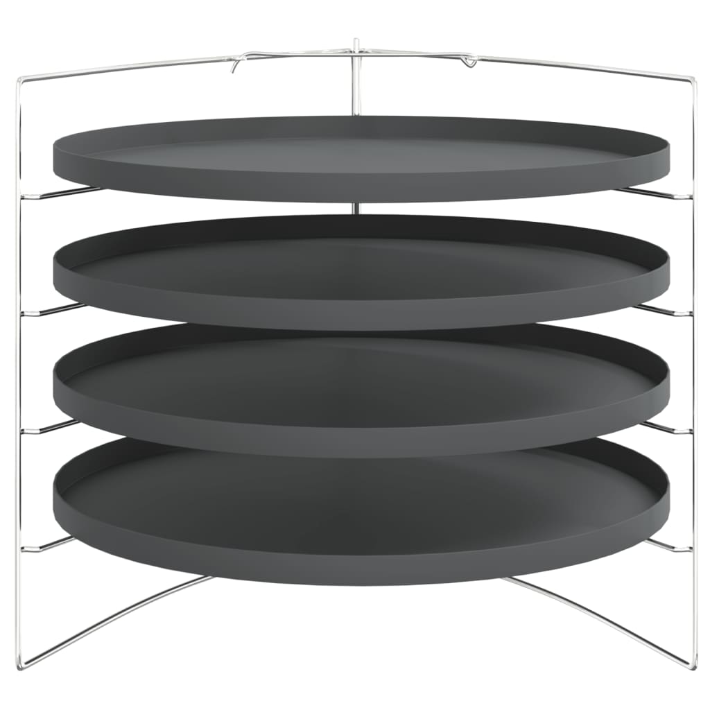 Pizzableche 4 Stk. mit Gestell Ø 28 cm Stahl - Premium Pizzableche  - Just €36.44! Shop now at homesales4u