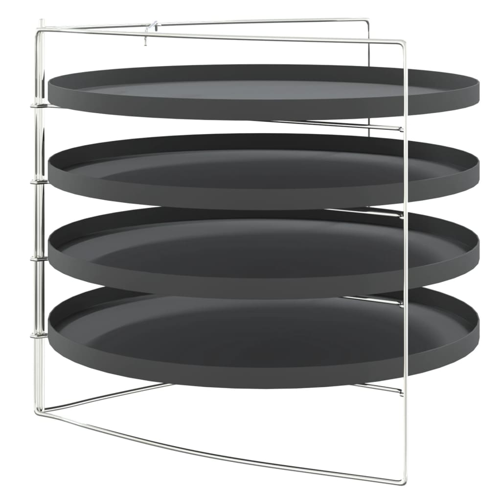 Pizzableche 4 Stk. mit Gestell Ø 28 cm Stahl - Premium Pizzableche  - Just €36.44! Shop now at homesales4u