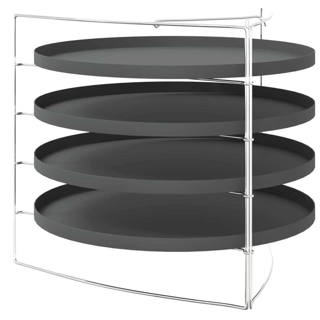 Pizzableche 4 Stk. mit Gestell Ø 28 cm Stahl - Premium Pizzableche  - Just €36.44! Shop now at homesales4u