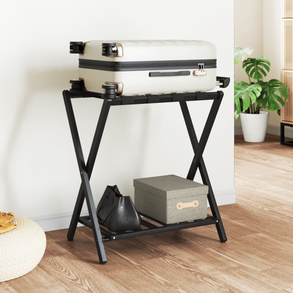 Gepäckablage Schwarz 68x38x58 cm Bambus - Premium Kofferablagen  - Just €48.94! Shop now at homesales4u
