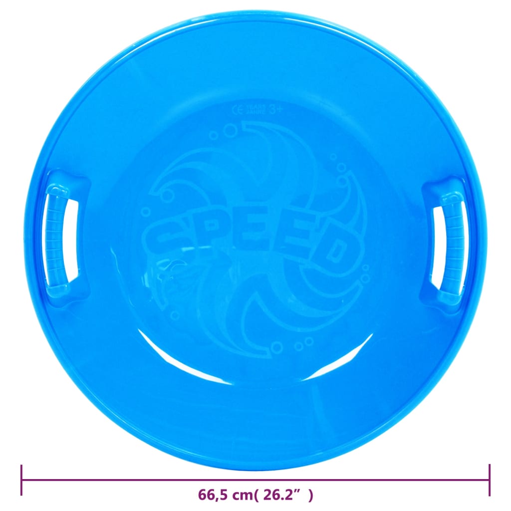 Rutschteller Blau 66,5 cm PP - Premium Schlitten  - Just €26.02! Shop now at homesales4u