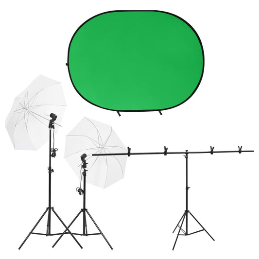 Fotostudio-Set mit Leuchten und Hintergrund - Premium Studioscheinwerfer & -blitzgeräte  - Just €191.21! Shop now at homesales4u