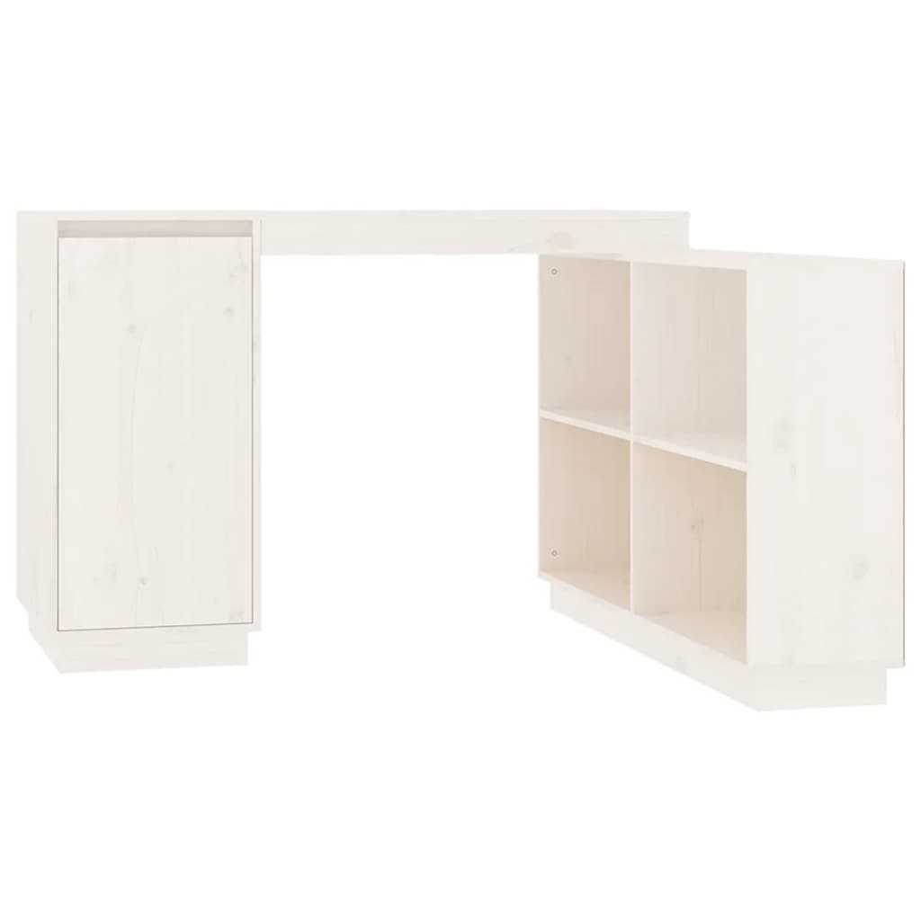 Schreibtisch Weiß 110x50x75 cm Massivholz Kiefer - Premium Schreibtische  - Just €221.17! Shop now at homesales4u