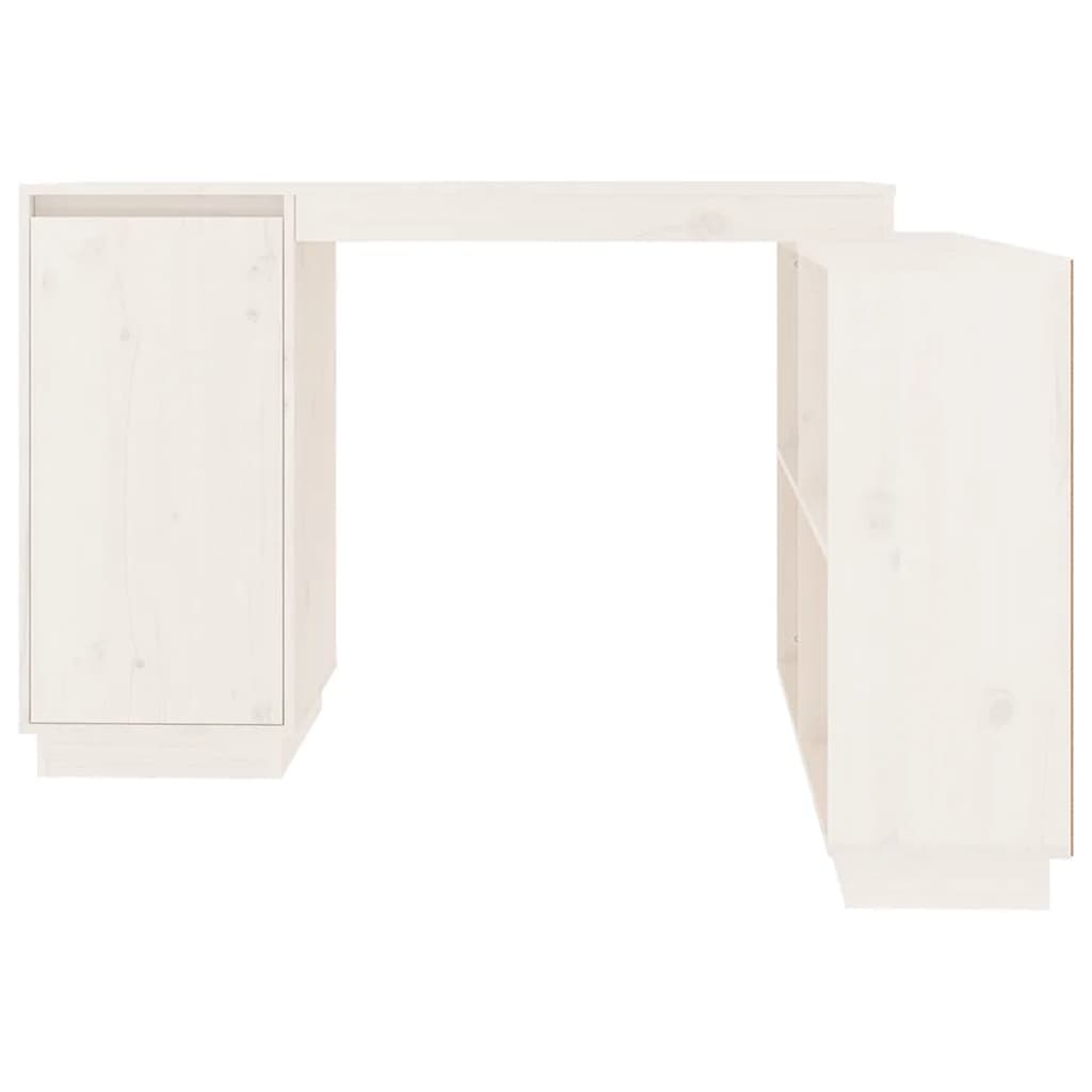 Schreibtisch Weiß 110x50x75 cm Massivholz Kiefer - Premium Schreibtische  - Just €221.17! Shop now at homesales4u