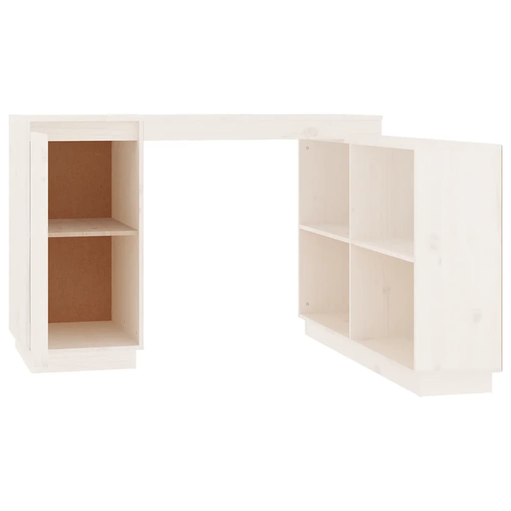 Schreibtisch Weiß 110x50x75 cm Massivholz Kiefer - Premium Schreibtische  - Just €221.17! Shop now at homesales4u