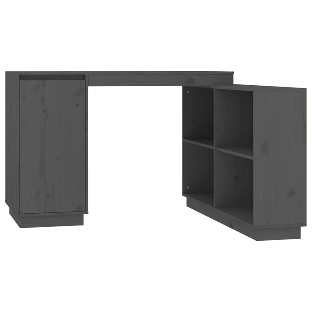 Schreibtisch Grau 110x50x75 cm Massivholz Kiefer - Premium Schreibtische  - Just €260.74! Shop now at homesales4u