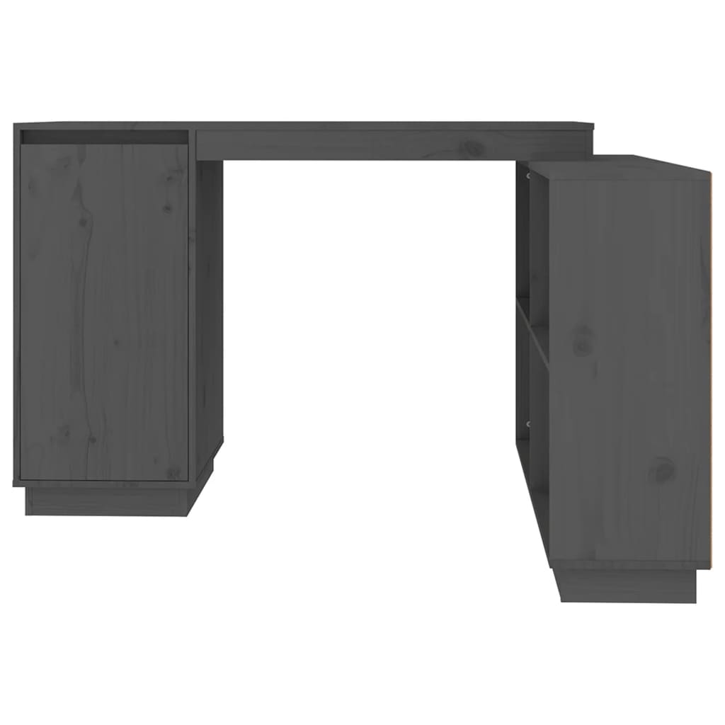 Schreibtisch Grau 110x50x75 cm Massivholz Kiefer - Premium Schreibtische  - Just €260.74! Shop now at homesales4u