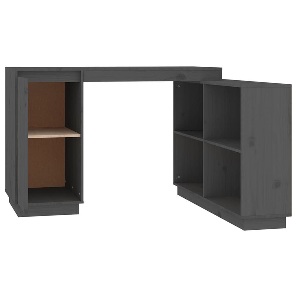 Schreibtisch Grau 110x50x75 cm Massivholz Kiefer - Premium Schreibtische  - Just €260.74! Shop now at homesales4u