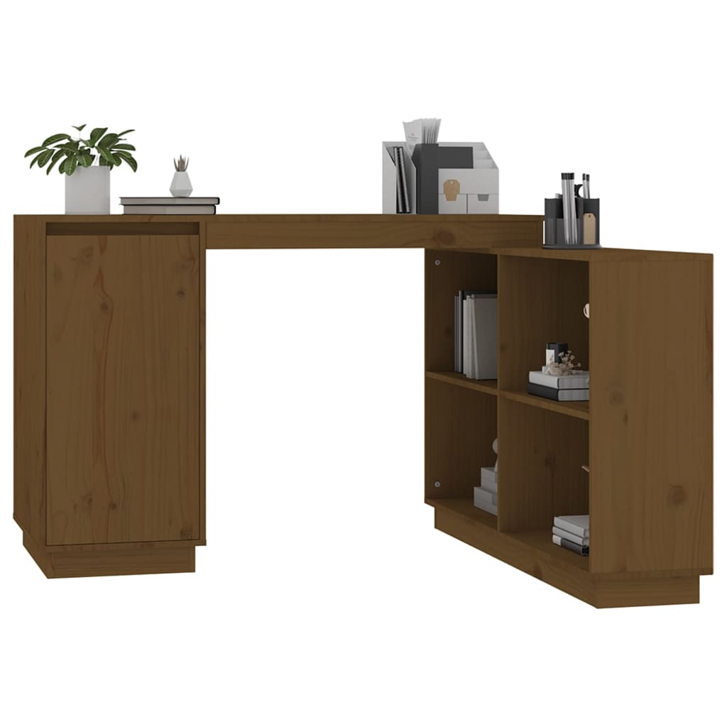 Schreibtisch Honigbraun 110x50x75 cm Massivholz Kiefer - Premium Schreibtische  - Just €173.50! Shop now at homesales4u