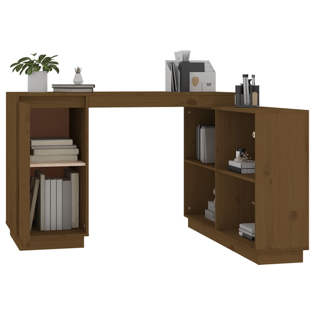 Schreibtisch Honigbraun 110x50x75 cm Massivholz Kiefer - Premium Schreibtische  - Just €173.50! Shop now at homesales4u