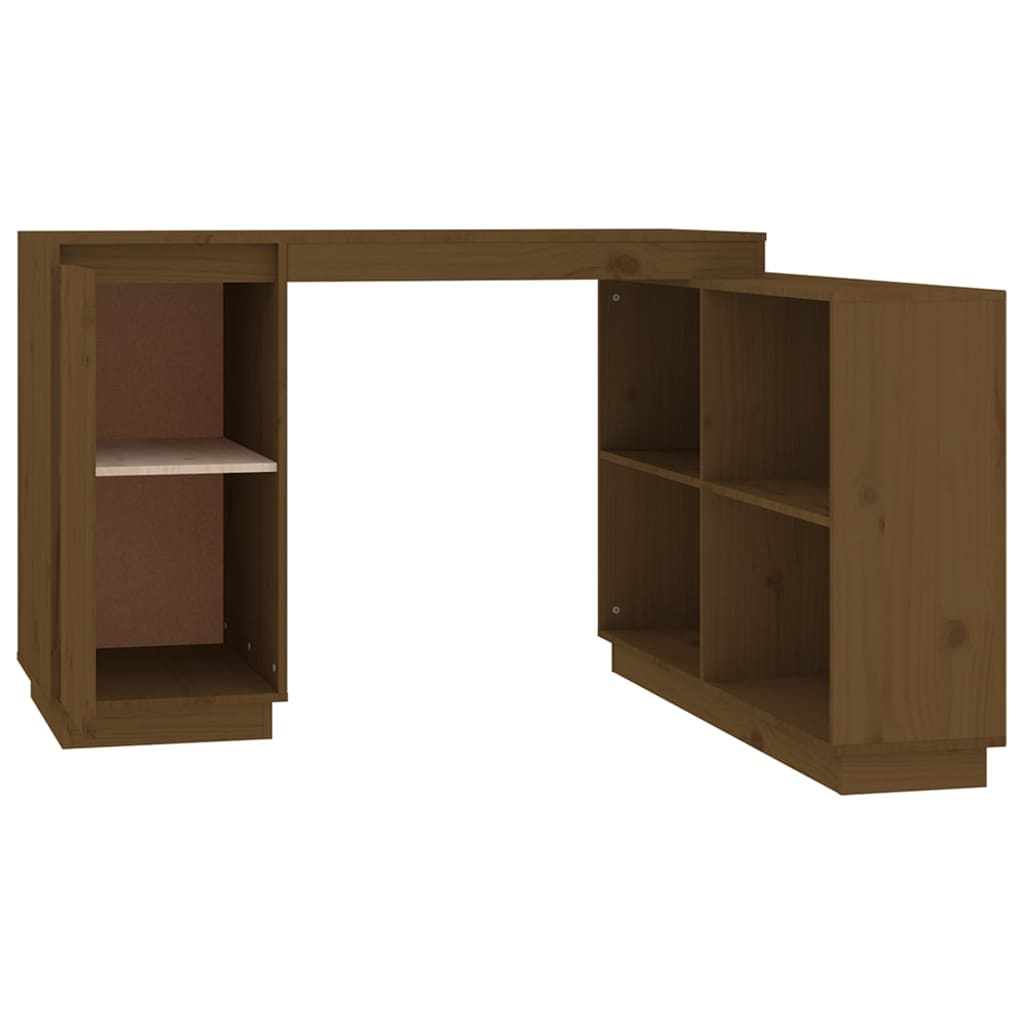 Schreibtisch Honigbraun 110x50x75 cm Massivholz Kiefer - Premium Schreibtische  - Just €173.50! Shop now at homesales4u