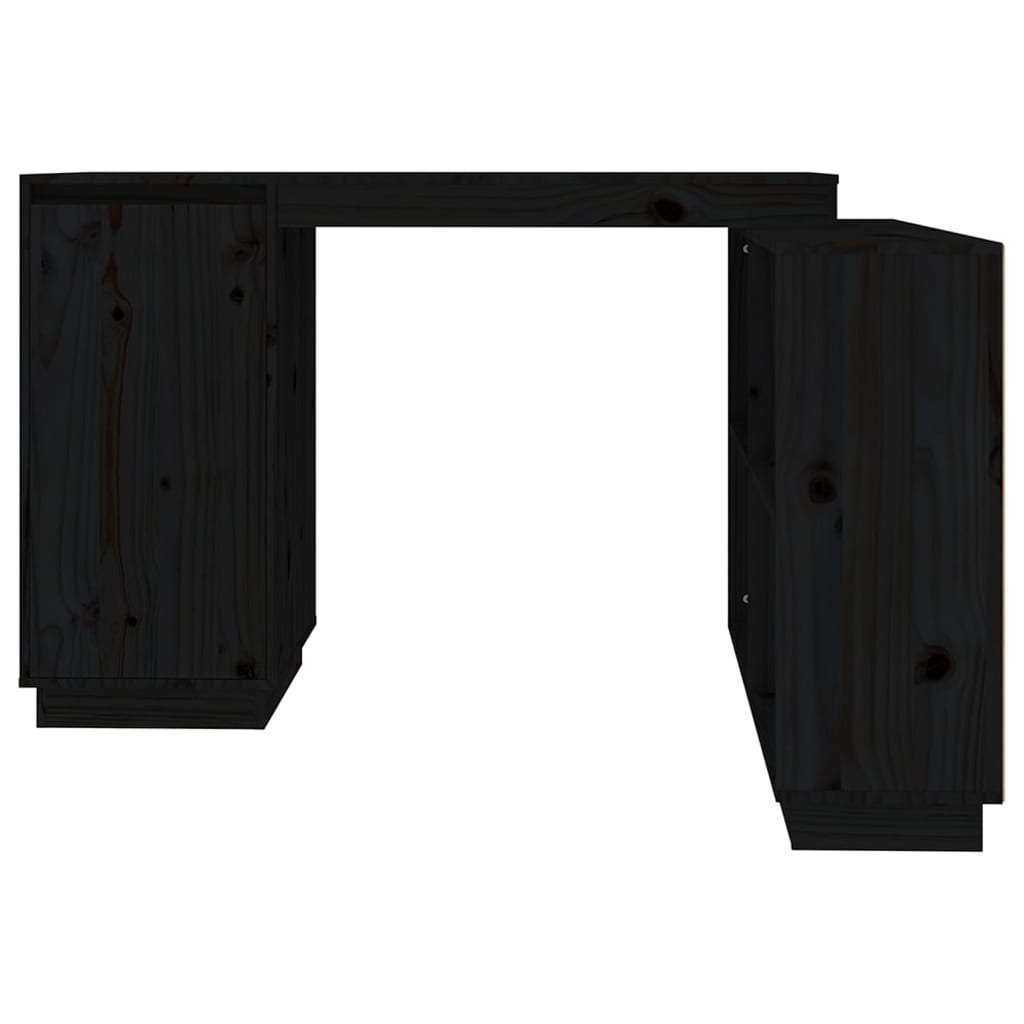 Schreibtisch Schwarz 110x50x75 cm Massivholz Kiefer - Premium Schreibtische  - Just €277.43! Shop now at homesales4u